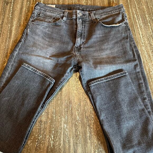 Men’s Levis’ Premium 512 Denim Jeans Grey Black, 34W x 28L - Picture 1 of 13